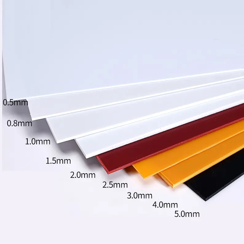 Paidu high quality glossy abs plastic sheet colored abs sheet manufacture