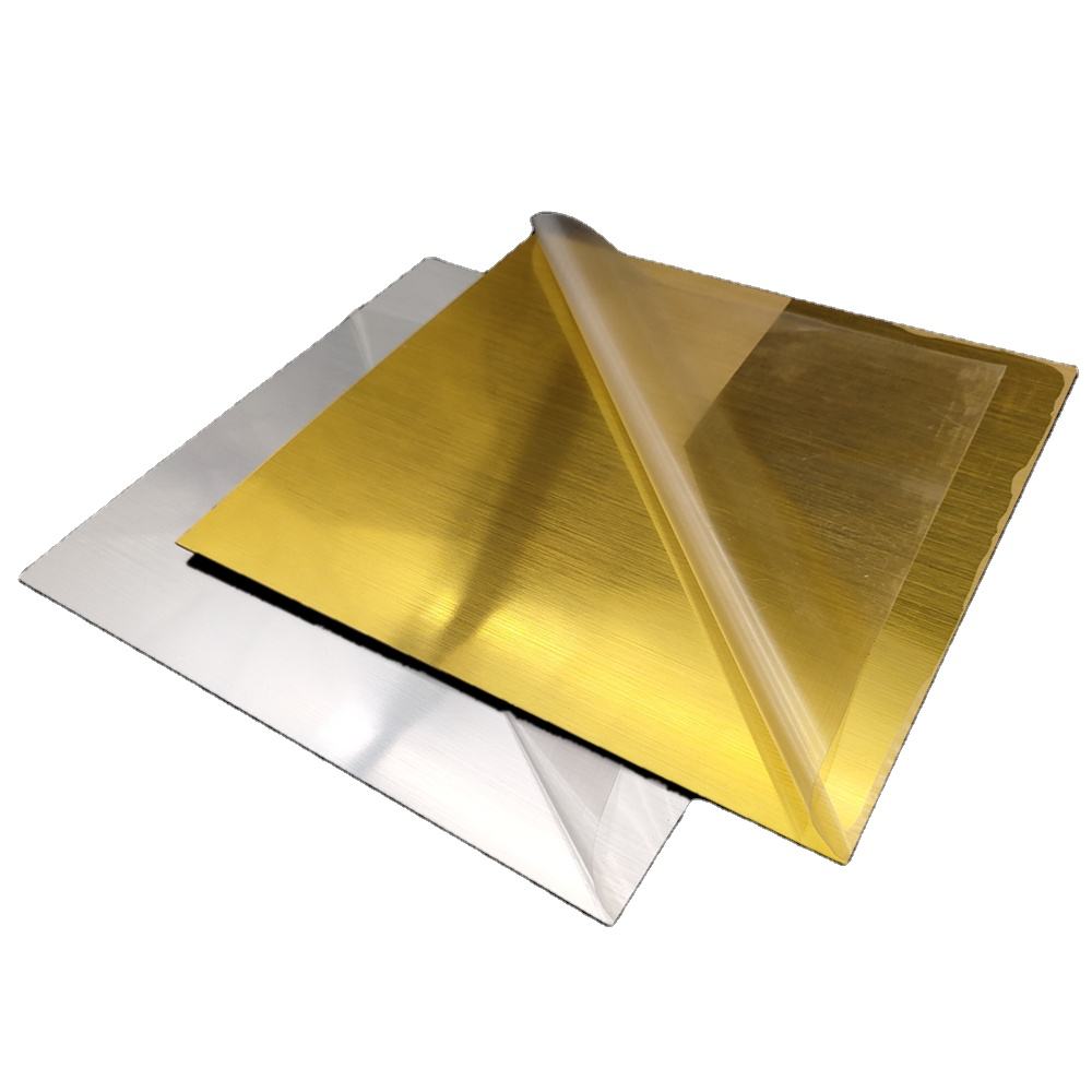 Paidu ABS sheets Gold color laser engraving plastic sheets Brushed mirror 1200x600 double colored