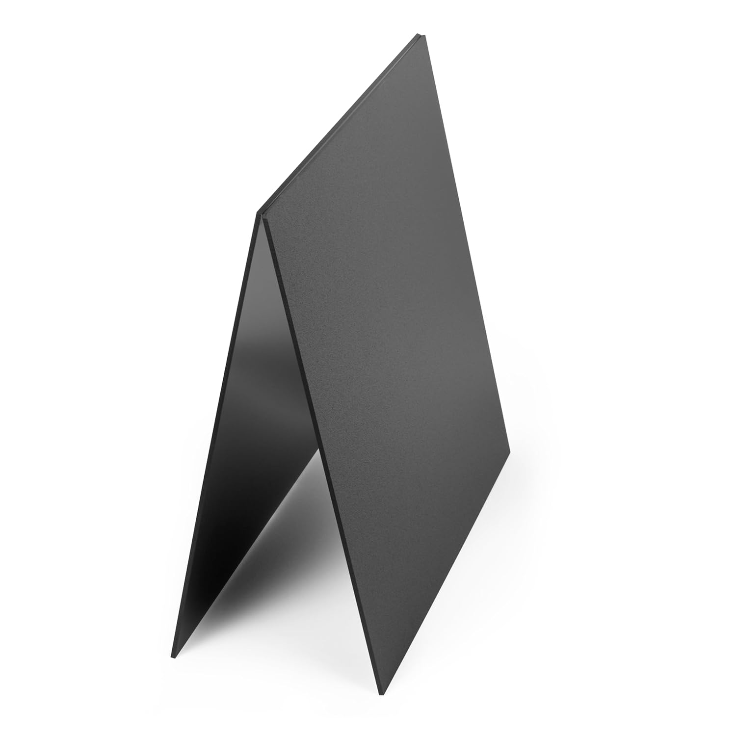 Paidu ABS Plastic Sheet 12" x 16" x 1/8" Thick 3mm Black Rigid Thermoplastic Sheet Moldable Plastic Panel for Crafts DIY Projects Textured & Smooth Finish Pack of 2