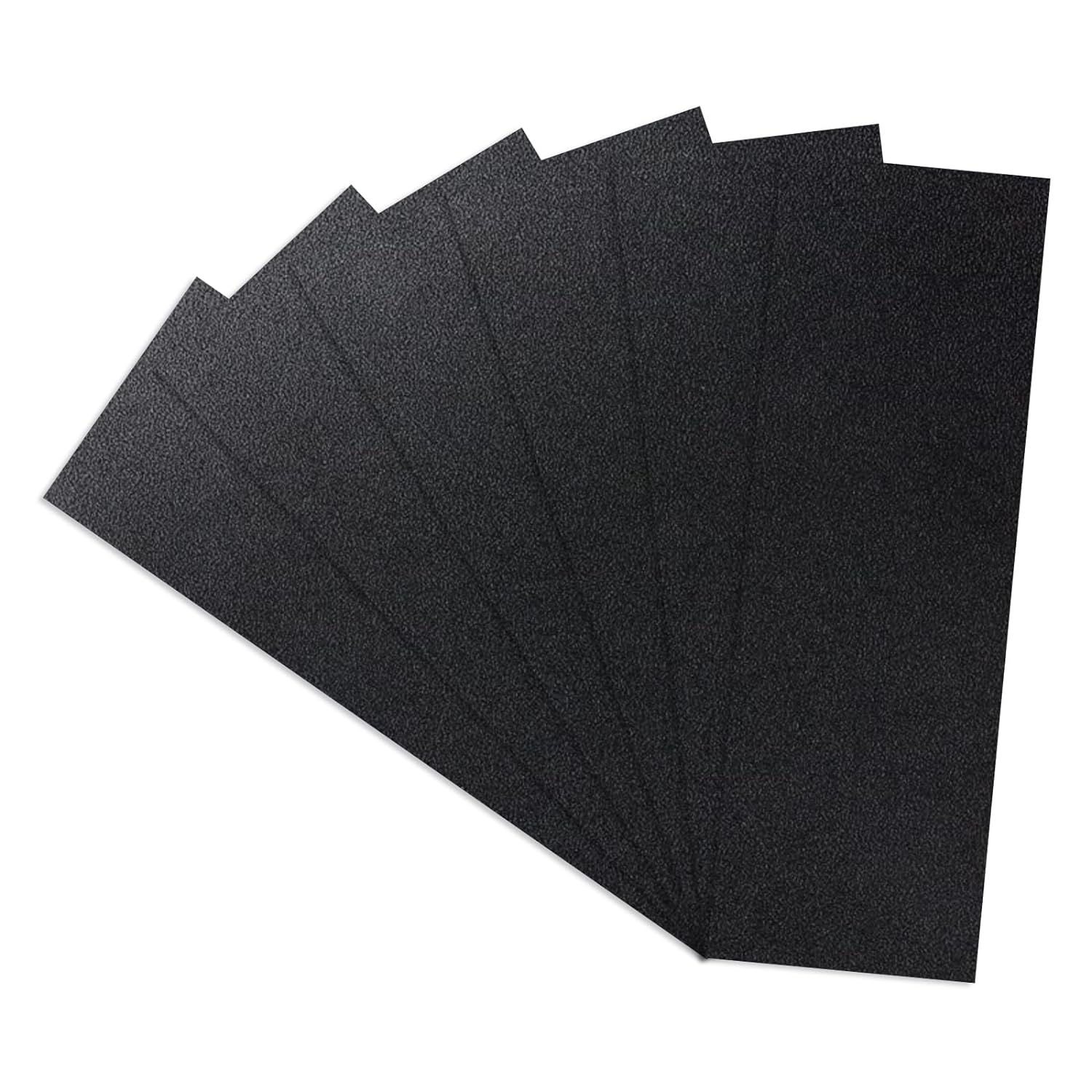 Paidu Black ABS Plastic Sheet 12" x 36"x 0.06" Flexible Moldable Impact Strength and High Tensile 1/16" Thick 1.5mm Abs Sheet Moldable Plastic DIY Materials for Home Decor and Handicrafts 6 Pack