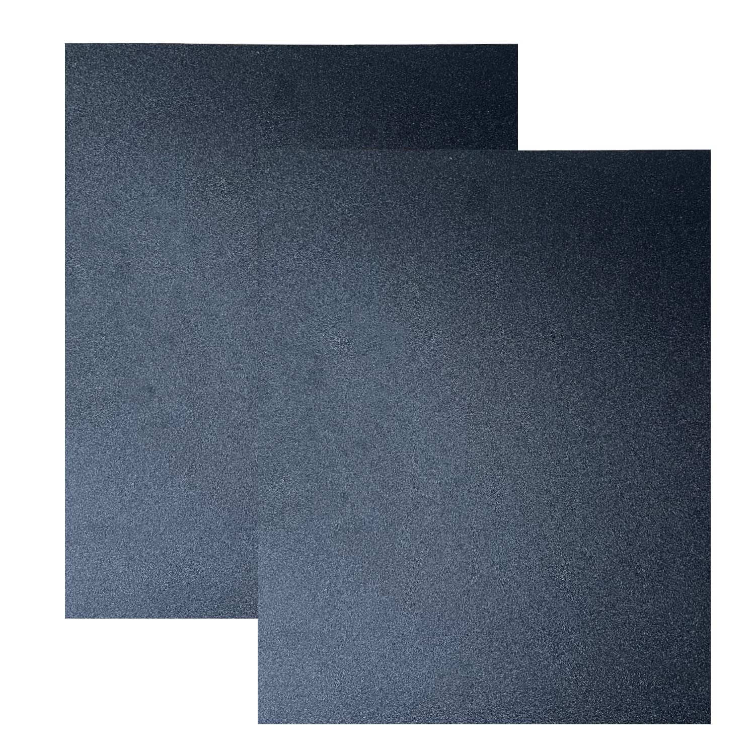 Paidu Black ABS Plastic Sheet 12" x 16" 1/8" Thick 3mm DIY Material for Home Decor Craft Projects 2 Pack Smooth & Textured Finish