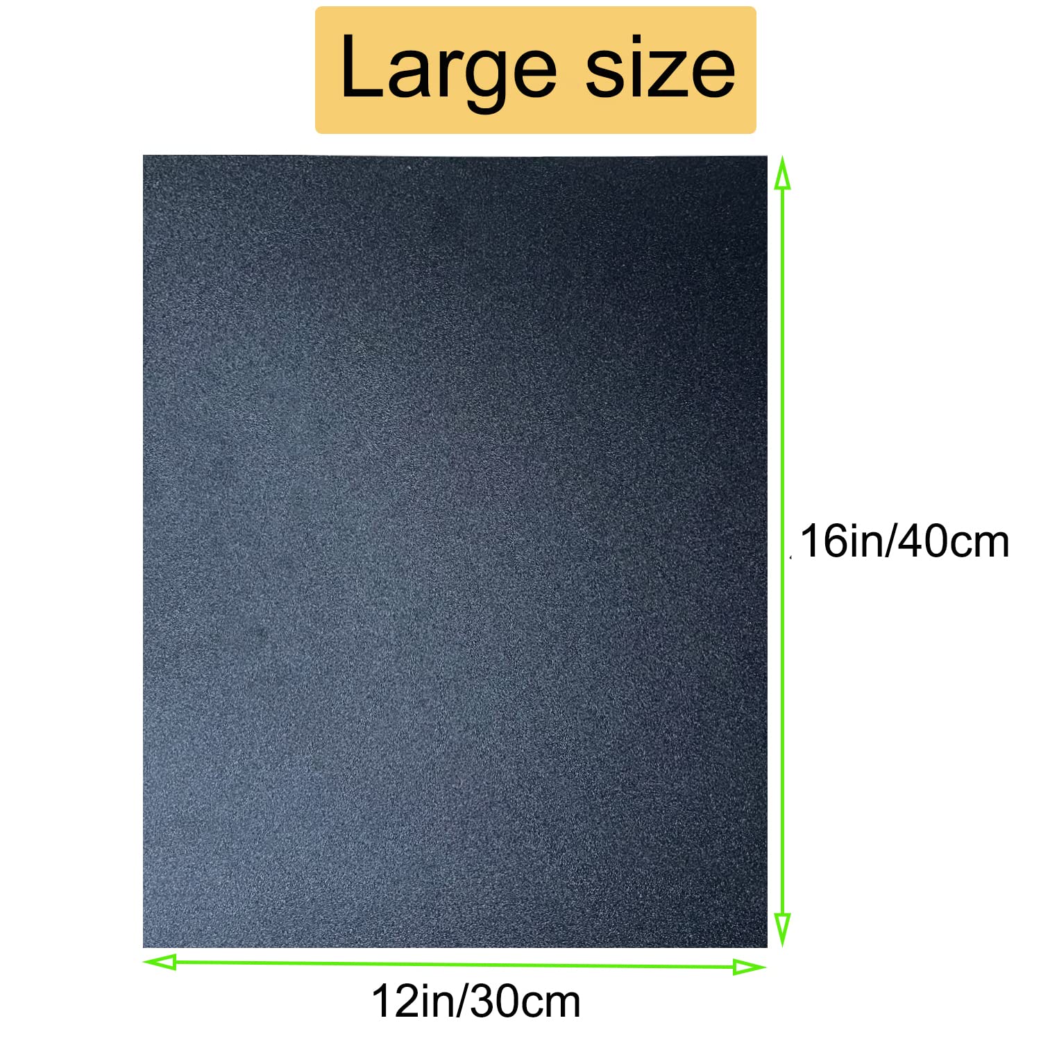 Paidu Black ABS Plastic Sheet 12" x 16" 1/8" Thick 3mm DIY Material for Home Decor Craft Projects 2 Pack Smooth & Textured Finish